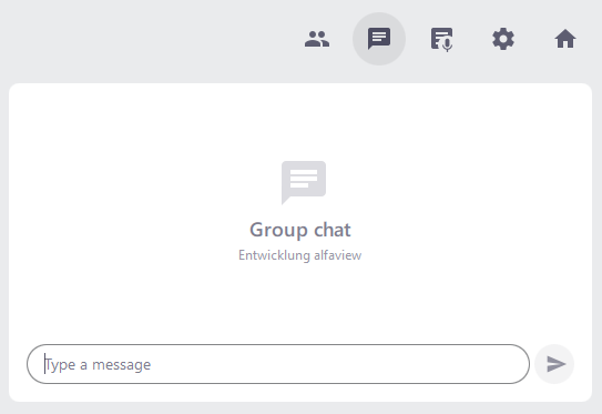 The Group chat tab is open and there are no messages in the group chat.