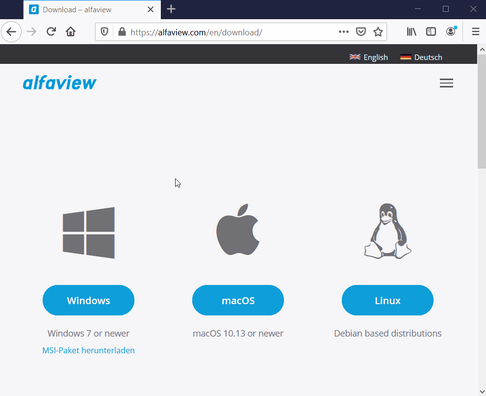 The installation process using the Firefox browser is shown in a step by step gif