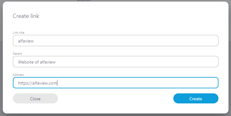 Screenshot of the window to create an external tool