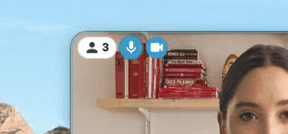 GIF: The different features people in the room, raised hands, people in the waiting room, camera and microphone mode in the status menu